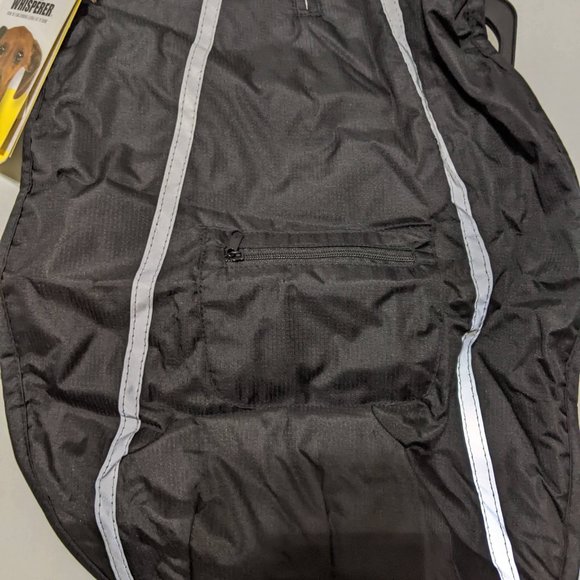 Dog Whisperer Fleece Lined Reflective Dog Rain Jacket-M - Picture 2 of 10